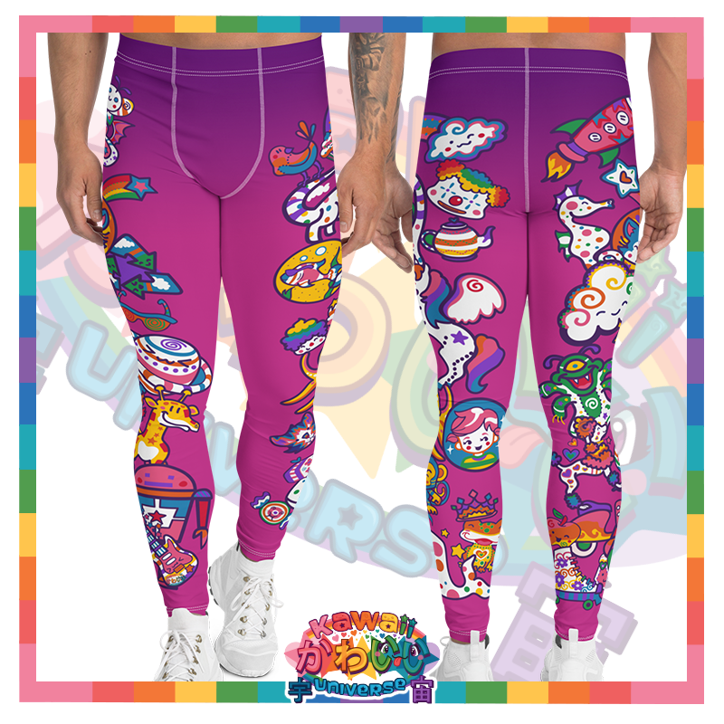 Kawaii Universe - Cute Playfulverse Mens Leggings