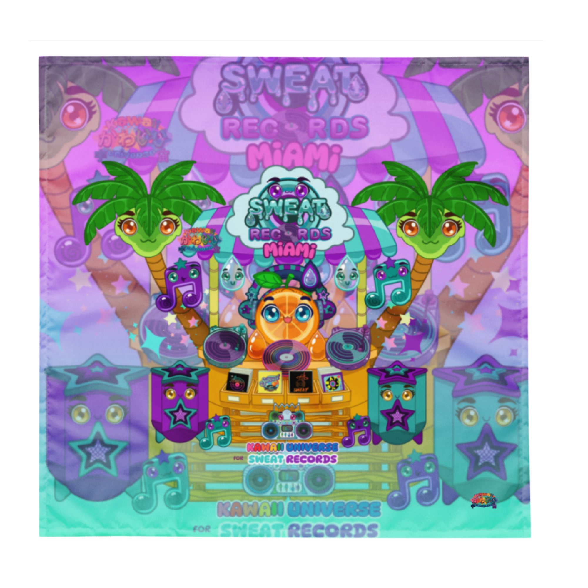 Kawaii Universe - Sweat Records Miami Head Accesories and Bucket Hat