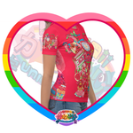 Kawaii Universe - Cute Hyper Nikomi Red Collection Ladies Tee