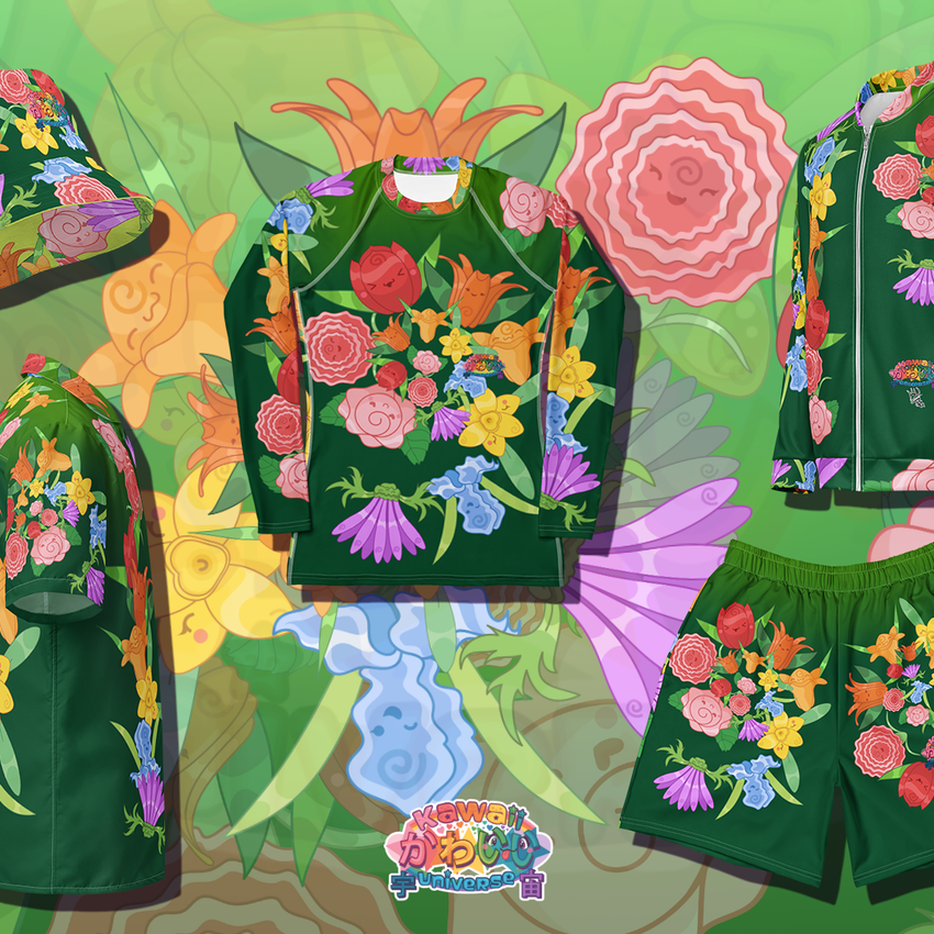 Kawaii Universe Cute Emerald Fibonacci Florals: A Timeless Spiral That Blooms Across Eras