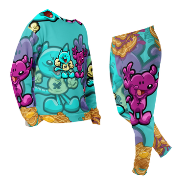 Kawaii Universe Jr and Lilly with Waffles Tab Toonz Collab Designer Sweat Set