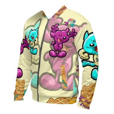 Kawaii Universe - Jr and Lilly with Waffles Tab Toonz Collab Unisex Zipup Jacket Wholesale