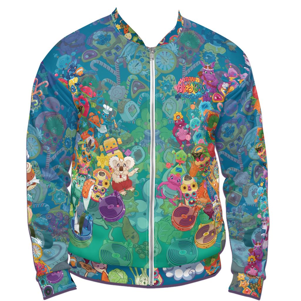 Kawaii Universe - Cute Cheery KUtemas Designer Unisex Zip Jacket