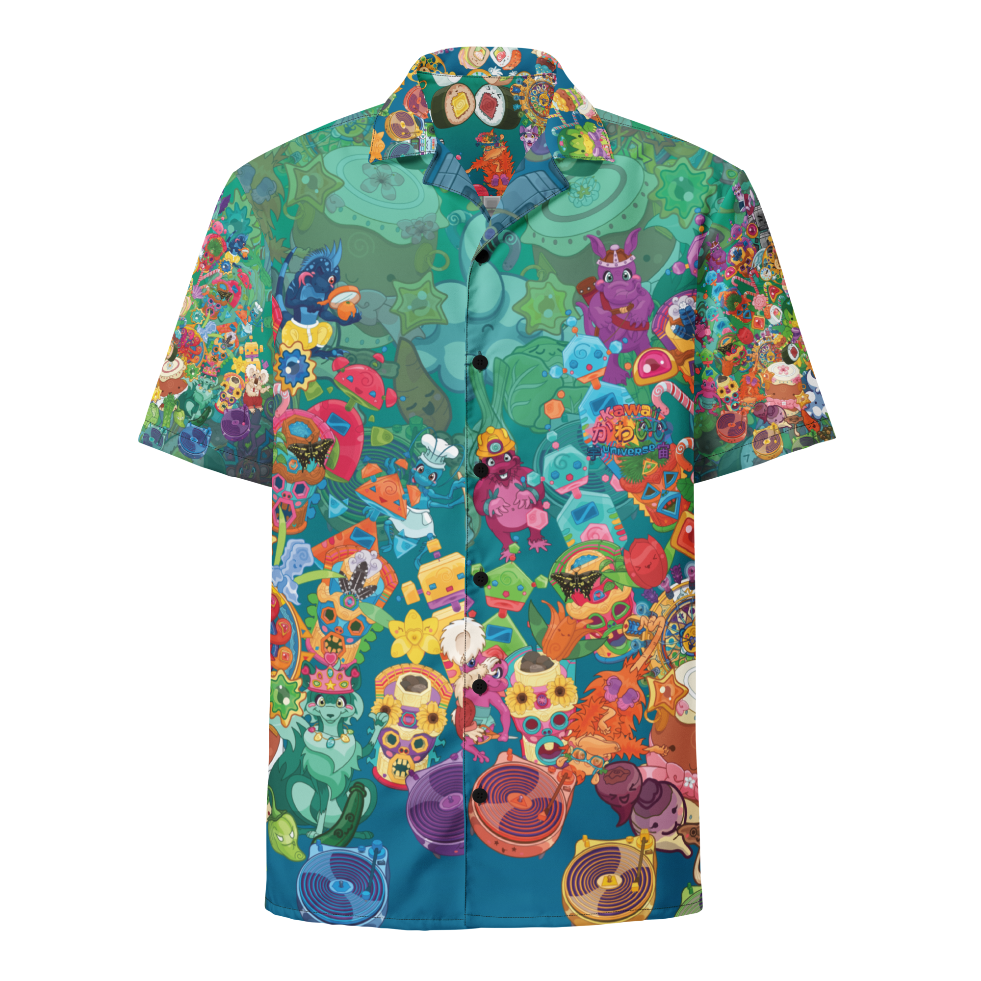 Kawaii Universe - Cute Cheery KUtemas Unisex Polo or Button Up Shirt