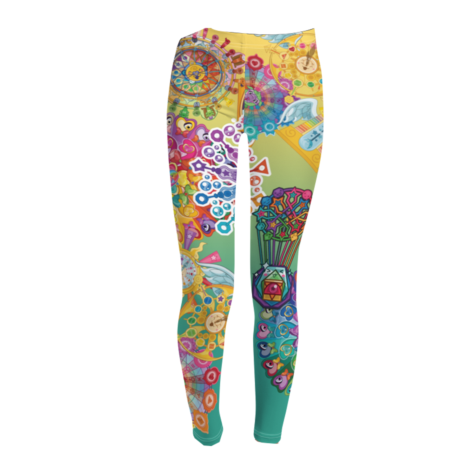 Kawaii Universe - Cute Cosmic Clocks Toddler to Tween Leggings