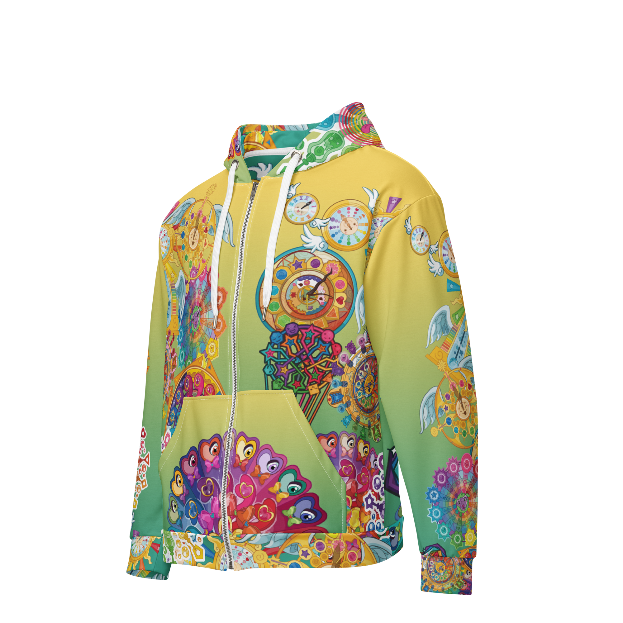 Kawaii Universe - Cute Cosmic Clocks Unisex Classic or Zip Up Hoodie