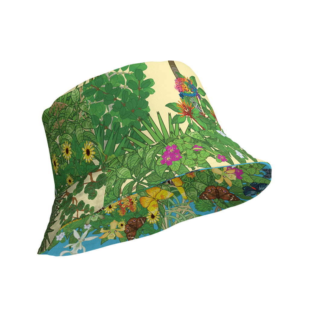 Kawaii Universe - Cute Florida Coastal Hammock Double Sided Unisex Bucket Hat