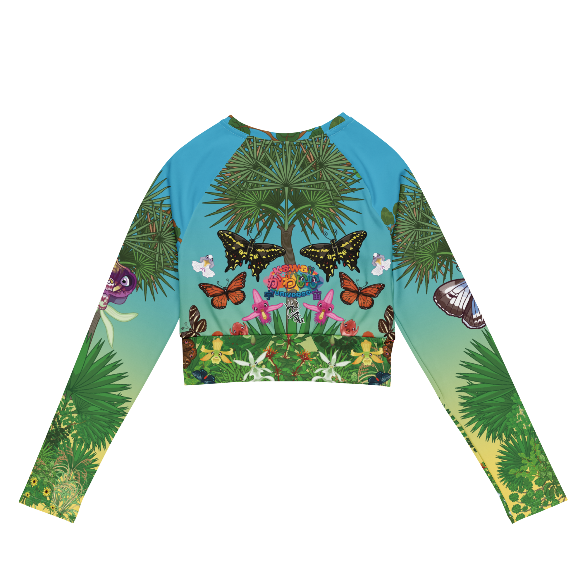 Kawaii Universe - Cute Florida Coastal Hammock Ladies Rash Guard