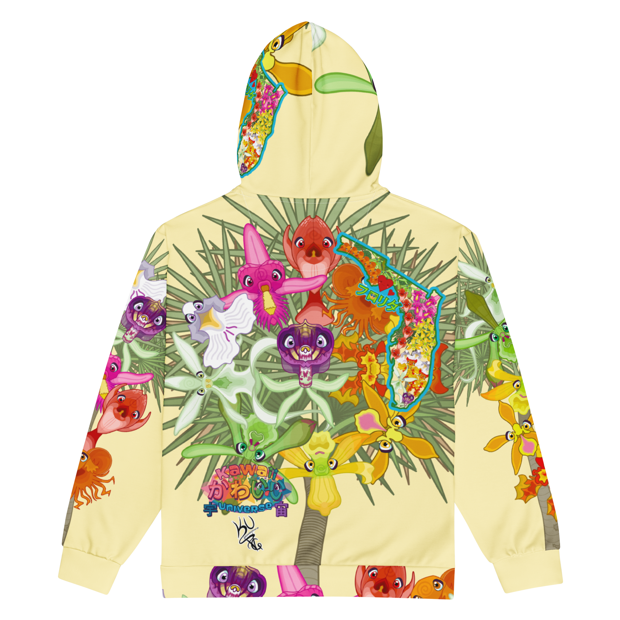 Kawaii Universe - Cute Florida Orchid Flowers Unisex Classic or Zip up Hoodie