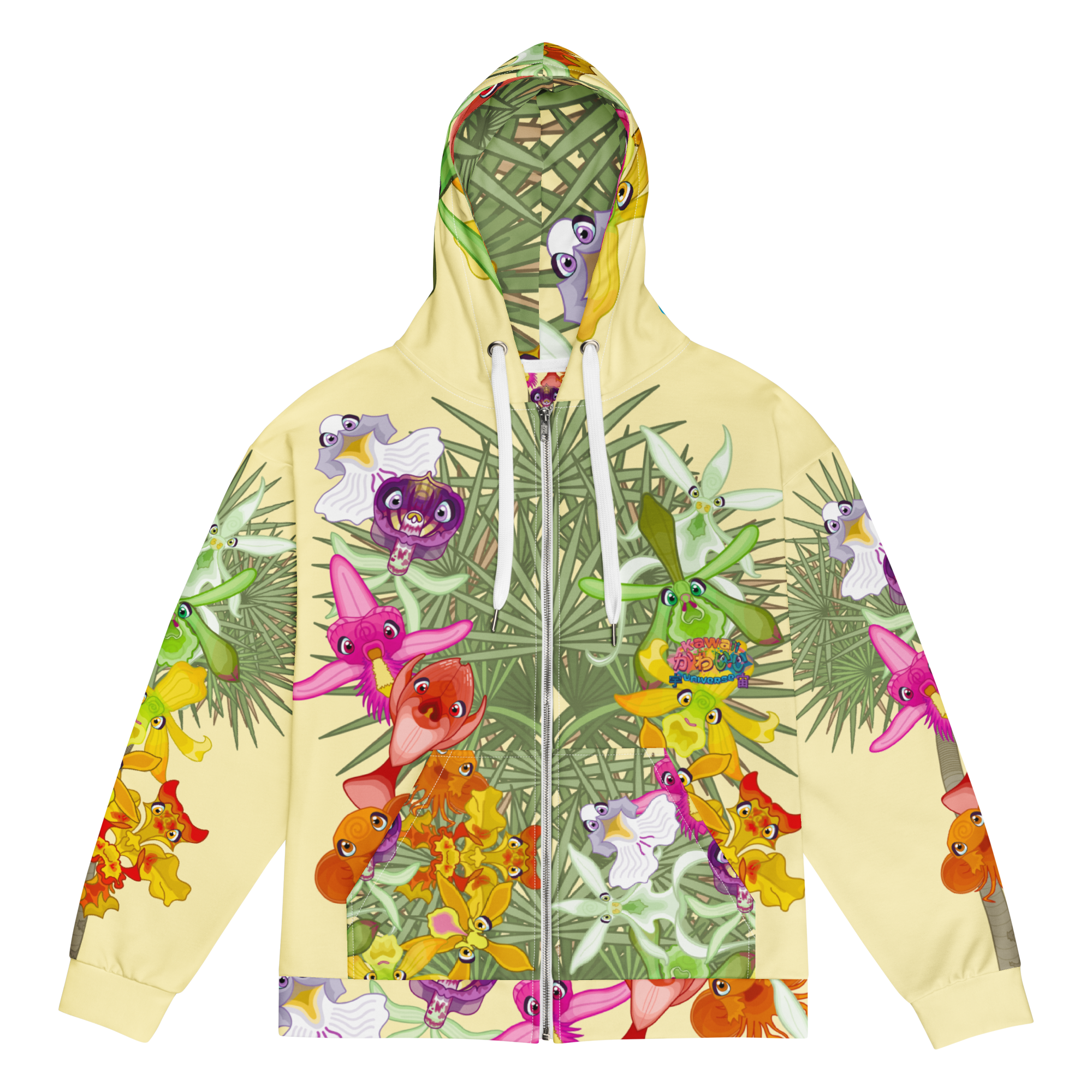 Kawaii Universe - Cute Florida Orchid Flowers Unisex Classic or Zip up Hoodie