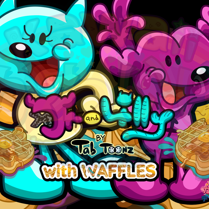 KUte Jr and Lilly with Waffles Tab Toonz Collab