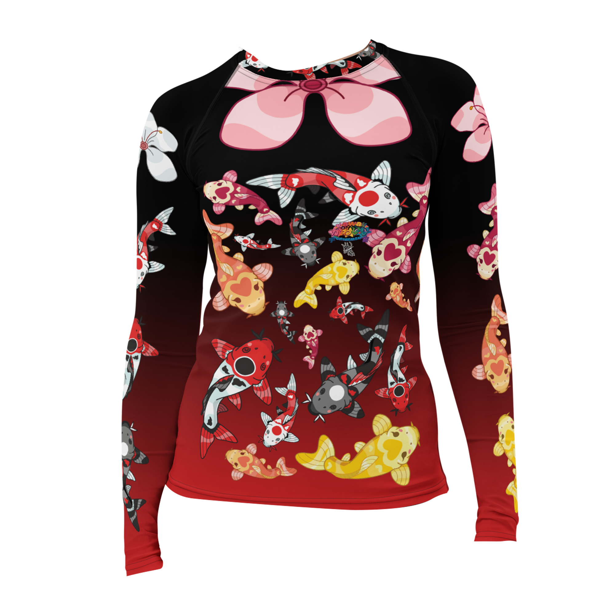 Kawaii Universe - Cute Classic Koi Noir Rash Guard