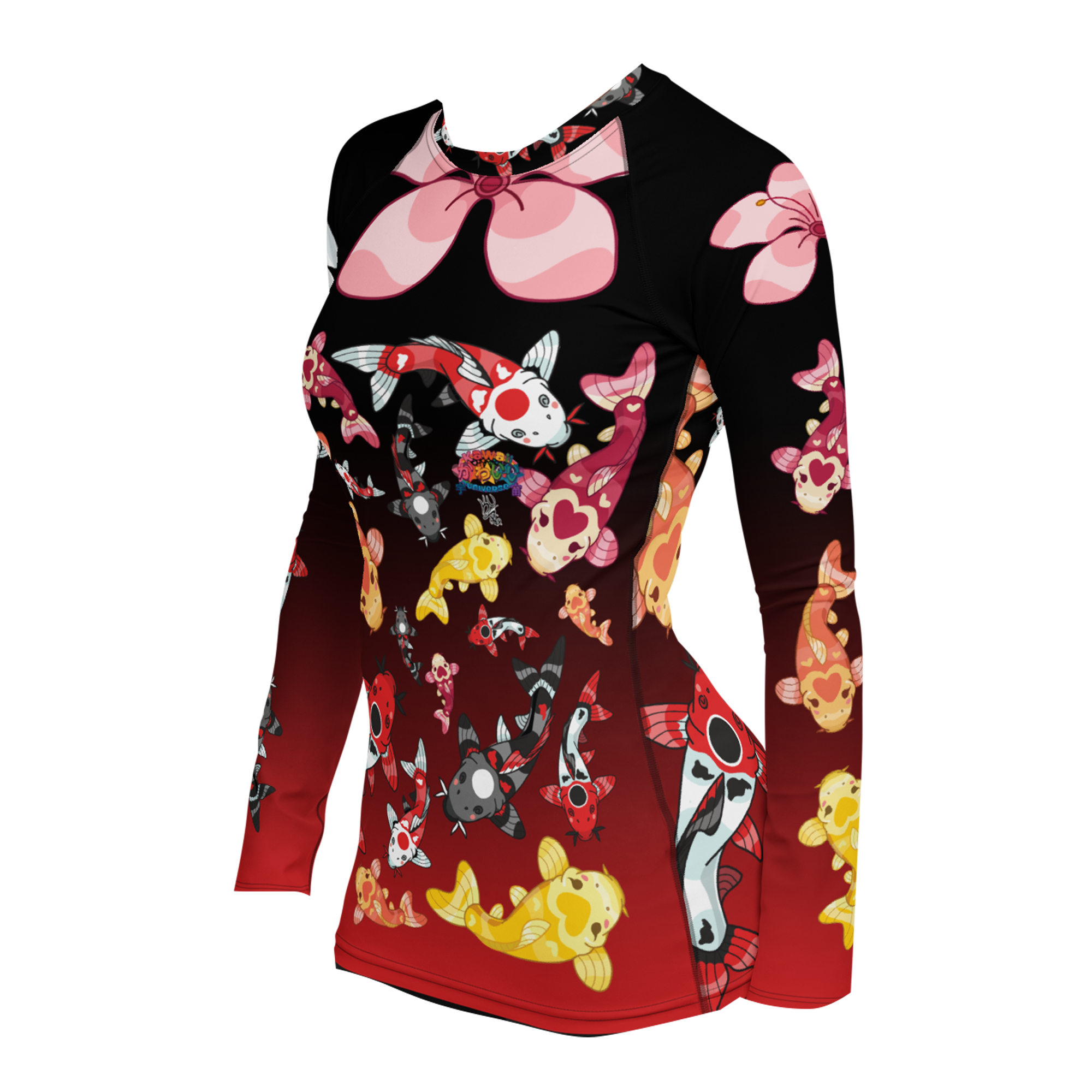 Kawaii Universe - Cute Classic Koi Noir Rash Guard