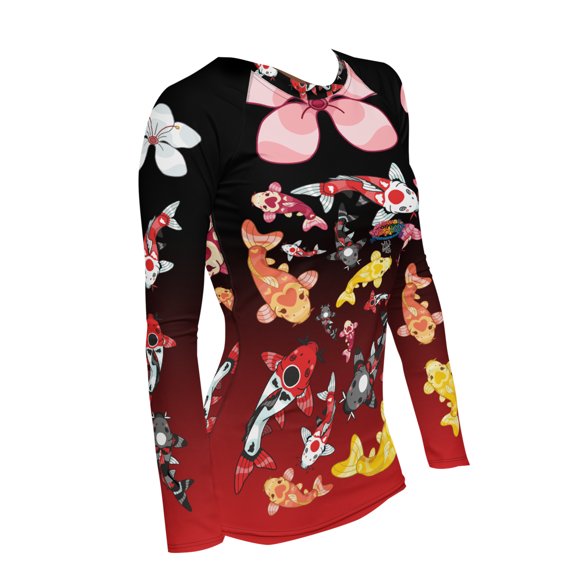 Kawaii Universe - Cute Classic Koi Noir Rash Guard