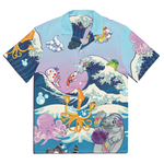 Kawaii Universe - Cute Manatee DJ ( Ocean is My Home ) Unisex Button Up Shirt