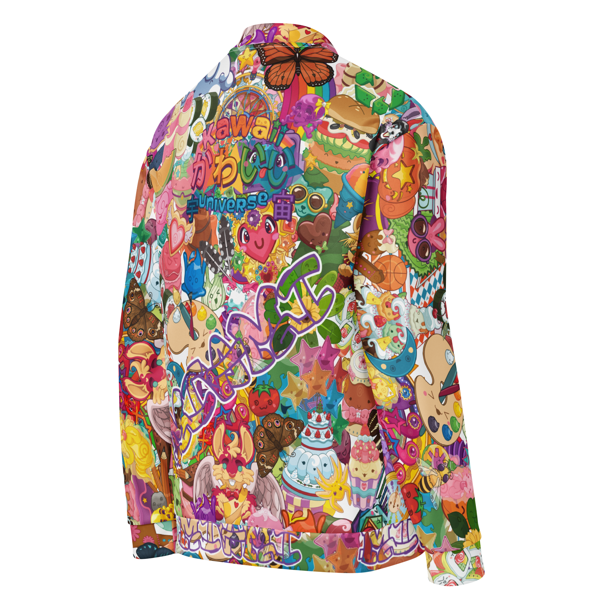 Kawaii Universe - Cute Miami Neoverse Unisex Dual Pocket Zip Up Jacket