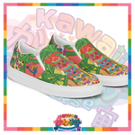 Kawaii Universe - Cute Miami Tiki Totems Designer Slip-on Shoes