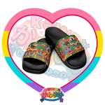 Kawaii Universe - Cute Miami Tiki Totems Designer Slip-on Shoes