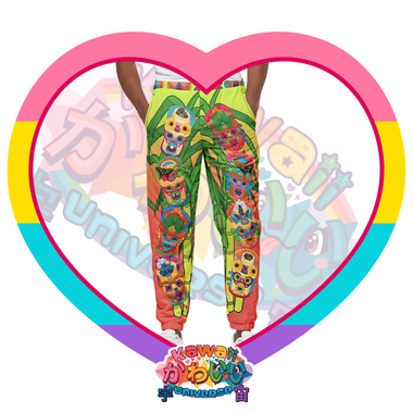 Kawaii Universe - Cute Miami Tiki Totems Designer Unisex Sports Pants