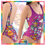 Kawaii Universe - Cute Playfulverse Ladies One Piece Swimsuit