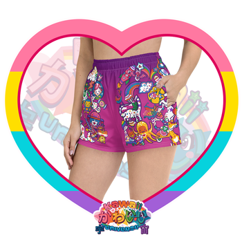 Kawaii Universe - Cute Playfulverse Ladies Sports Shorts