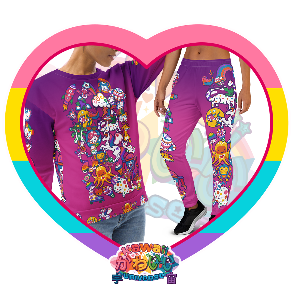 Kawaii Universe - Cute Playfulverse Ladies Sweat Pants