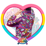 Kawaii Universe - Cute Playfulverse Ladies Wind Jacket with Hood