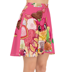 Kawaii Universe - Cute Supa Sweet Love Designer Flowy Skirt