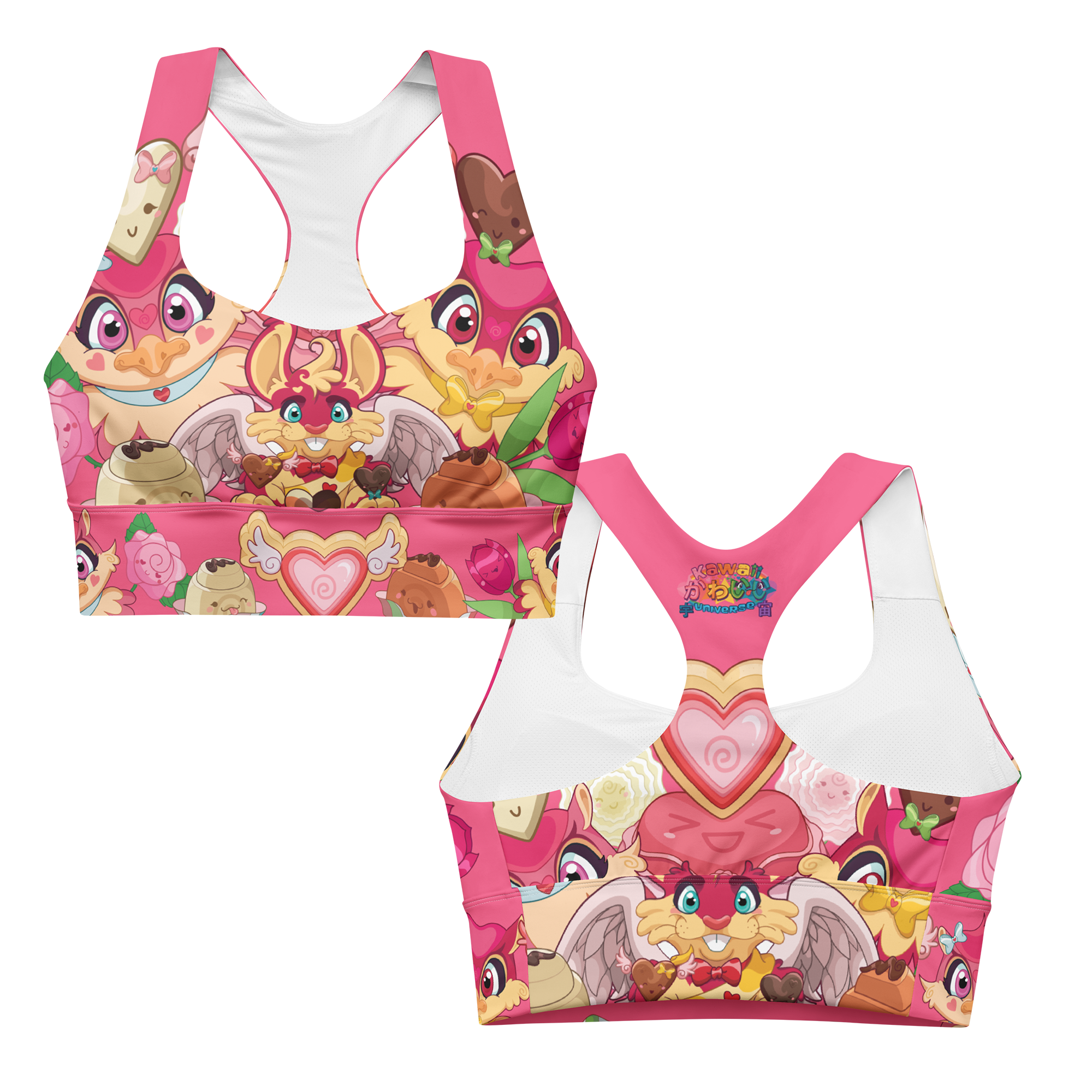 Kawaii Universe - Cute Supa Sweet Love Sports Bra