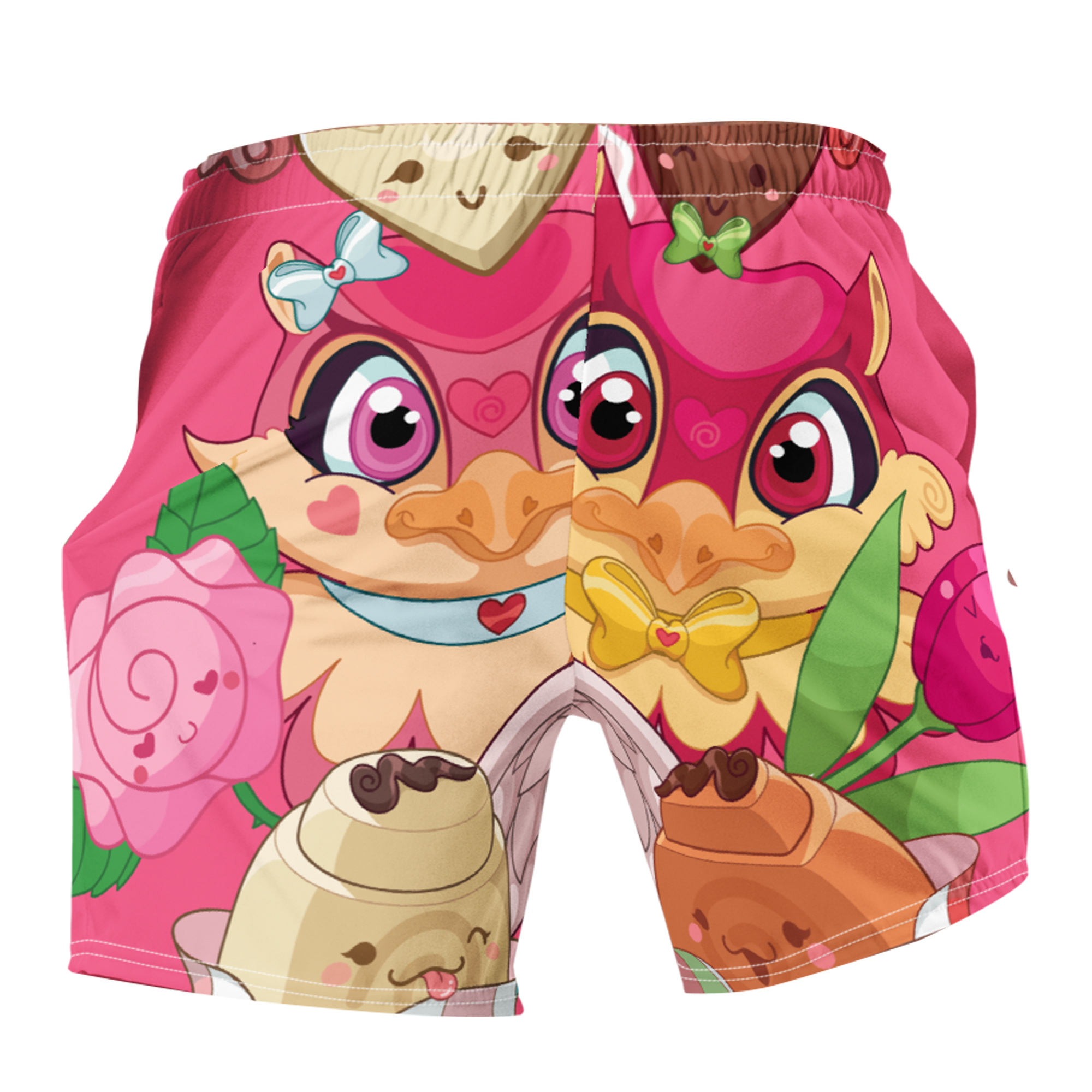 Kawaii Universe - Cute Supa Sweet Love Mens Swim Shorts