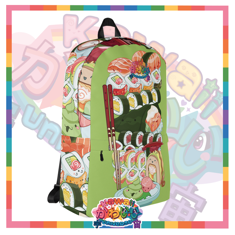 Kawaii Universe - Cute Sushi and Nigiri Designer Backpack