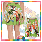 Kawaii Universe - Cute Sushi and Nigiri Designer Flowy Skirt