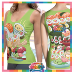 Kawaii Universe - Cute Sushi and Nigiri Ladies Tank Top