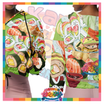 Kawaii Universe - Cute Sushi and Nigiri Designer Ladies Wind Jacket with Hood