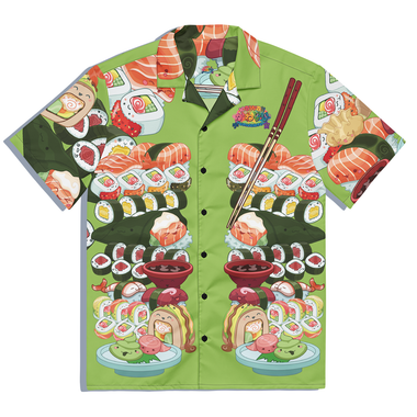 Kawaii Universe - Cute Sushi and Nigiri Unisex Button Up Shirt