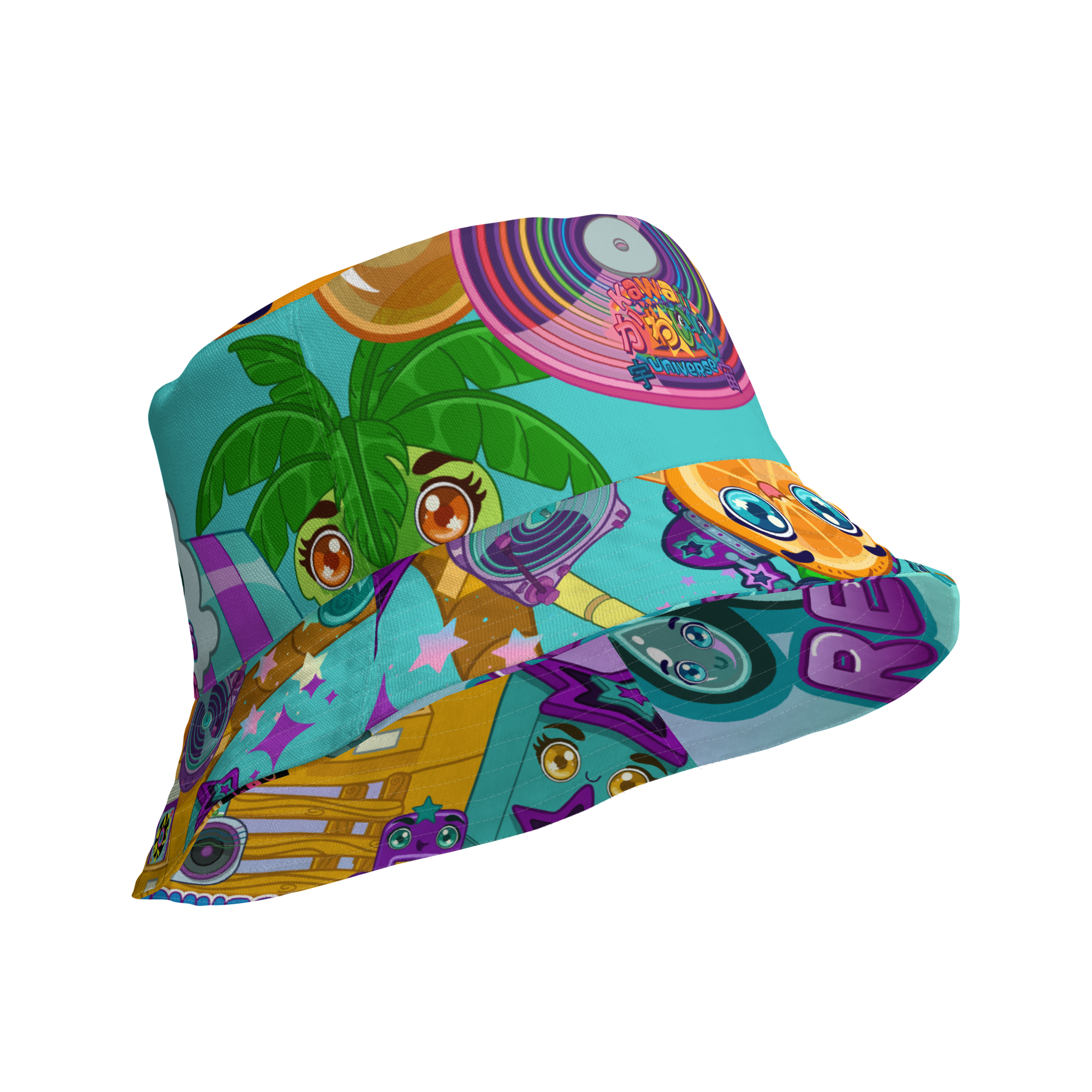 Kawaii Universe - Sweat Records Miami Head Accesories and Bucket Hat