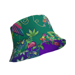 Kawaii Universe - Cute Year of the Dragon Quetzal Collab DrWillTatu Double Sided Designer Bucket Hat