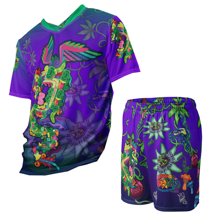 Kawaii Universe - Cute Year of the Dragon Quetzal Collab DrWillTatu Unisex Sports Mesh Set Outfit