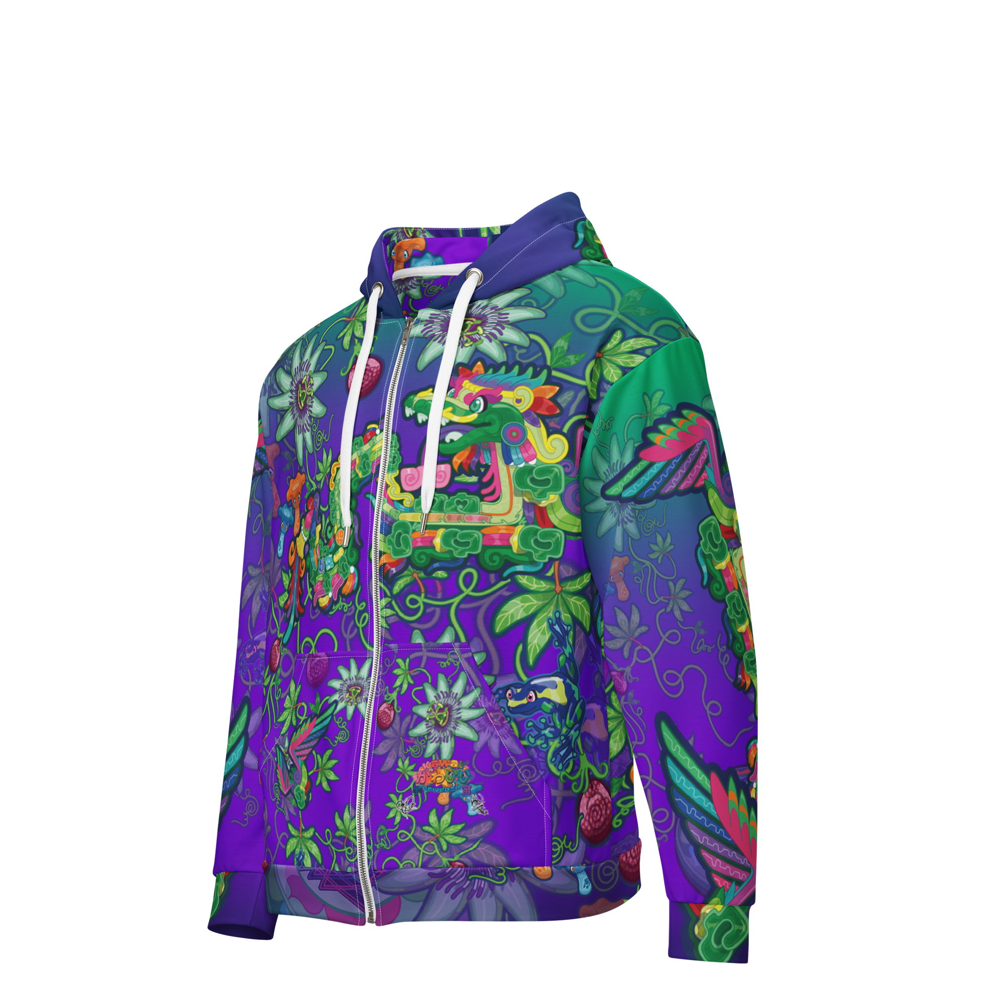 Kawaii Universe - Cute Year of the Dragon Quetzal Collab DrWillTatu Unisex Classic Or Zipup Hoodie