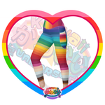 Kawaii Universe - Cute Alphabetic Spectrum Ladies Leggings