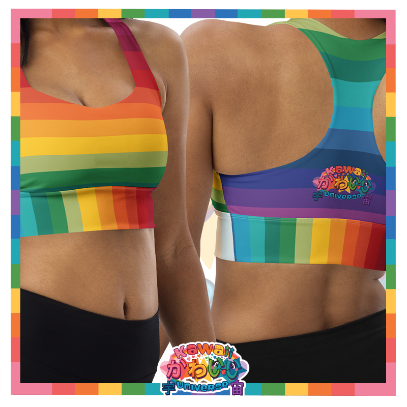 Kawaii Universe - Cute Alphabetic Spectrum Sports Bra