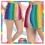 Kawaii Universe - Cute Alphabetic Spectrum Ladies Sports Shorts