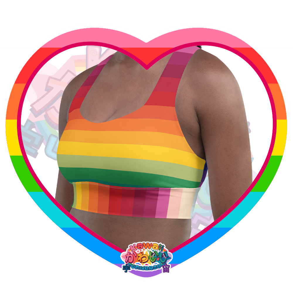 Kawaii Universe - Cute Alphabetic Spectrum Sports Bra