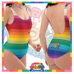 Kawaii Universe - Cute Alphabetic Spectrum Ladies Swimsuit Bodice