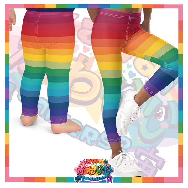 Kawaii Universe - Cute Alphabetic Spectrum Toddler to Tween Leggings