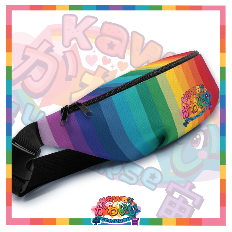 Kawaii Universe - Cute Alphabetic Spectrum Designer Unisex Fanny Pack