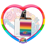 Kawaii Universe - Cute Alphabetic Spectrum Designer Luggage Label