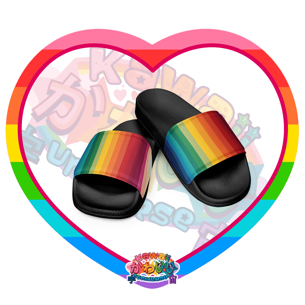 Kawaii Universe - Cute Alphabetic Spectrum Designer Slip-on Shoes