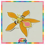 Kawaii Universe - Butterfly Orchid Versatile Sticker - Classic or Glass Decal or Magnet or Patch