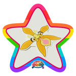 Kawaii Universe - Butterfly Orchid Versatile Sticker - Classic or Glass Decal or Magnet or Patch